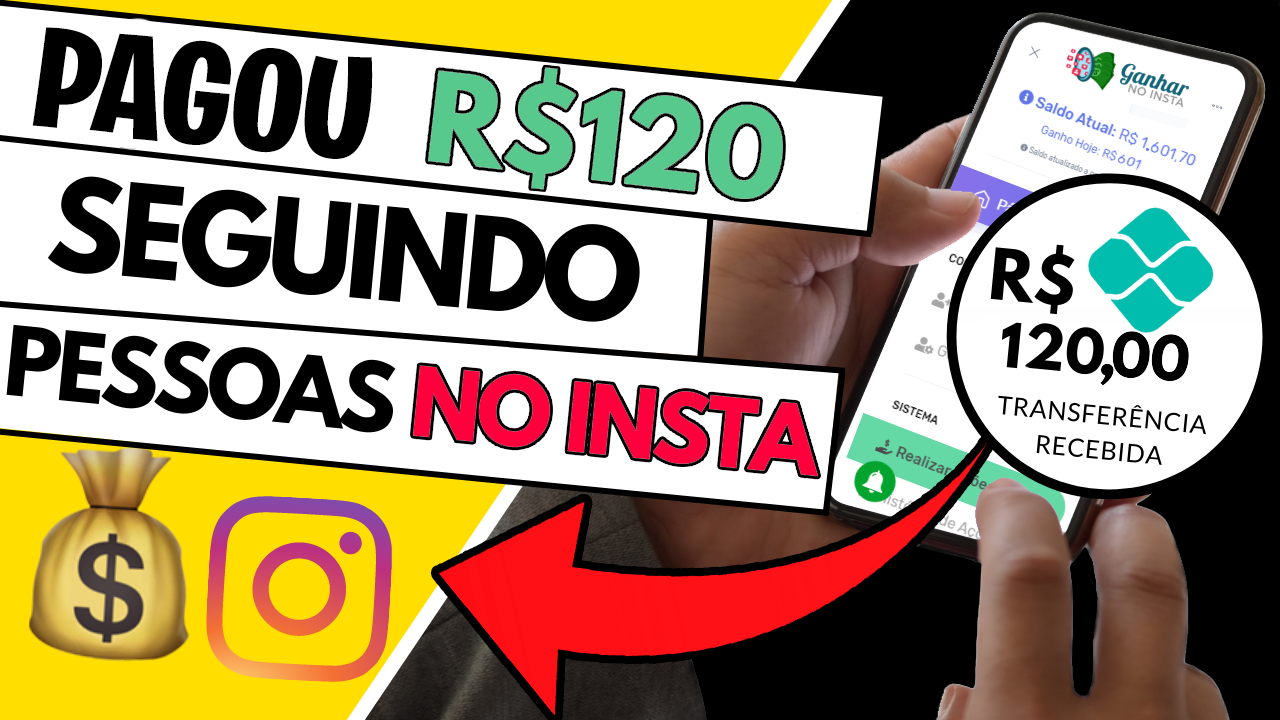 [REVELADO] GANHAR NO INSTA – Ganhe Dinheiro SEGUINDO pessoas no INSTAGRAM | Vagas HOME OFFICE