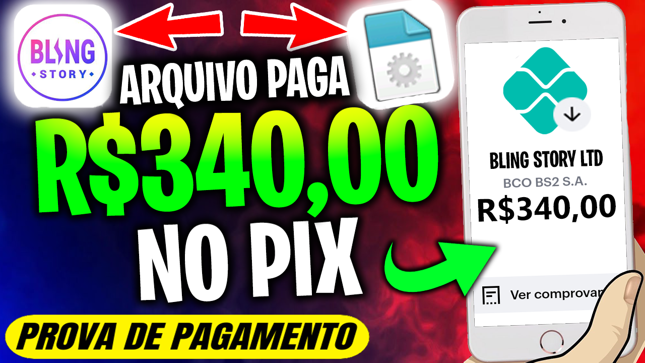 BLING STORY GANHE SEM INDICAR – RECEBA $340 no PIX APROVADO | APP Bling Story PROVA DE PAGAMENTO