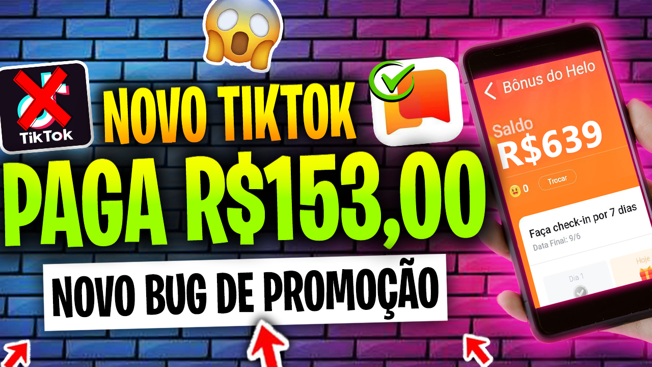 HELO App Nova PROMOÇÃO – Receba $153 por Código | App Helo da Dinheiro – App Pagando via PIX