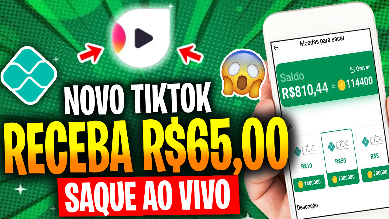 Tick Novo Lançamento – Receba $65,00 Assistindo VÍDEOS no Pix App Tick Paga Mesmo