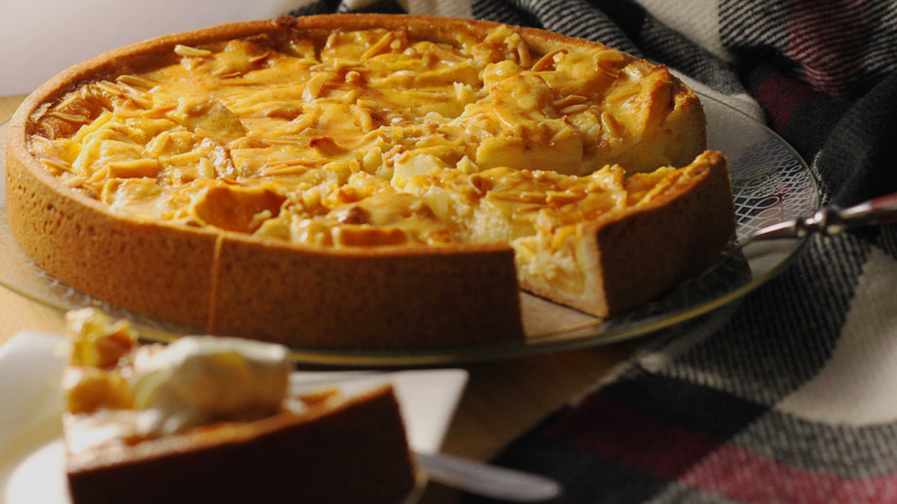 Torta de Maçã Cremosa Receita Completa