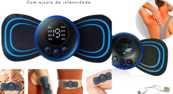 Massageador elétrico do pescoço para o alívio das dores musculares, remendo de massagem da vértebra cervical