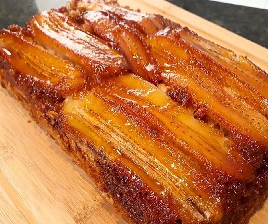 Bolo de Banana Caramelizada