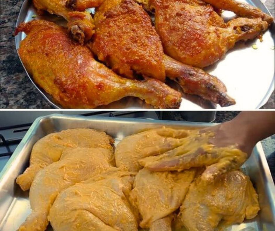 Coxas de Frango Assada na Maionese