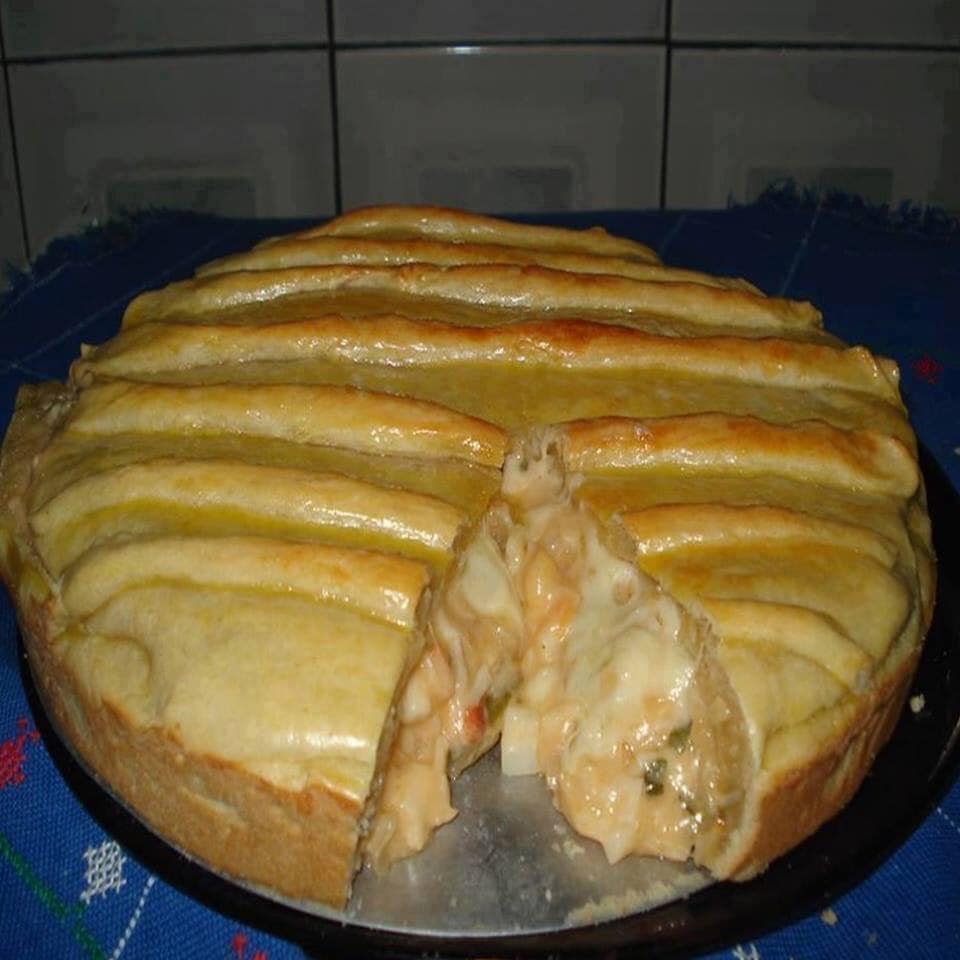 Torta Cremosa de Palmito, Receita Deliciosa