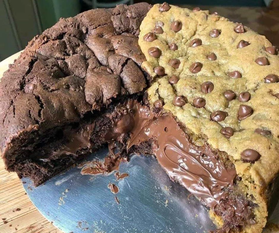 Torta de Brownie com Cookies