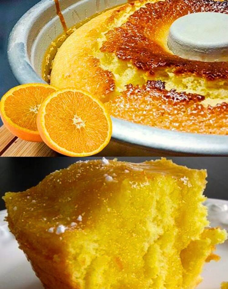 Bolo de Laranja Super Fofo e Molhadinho