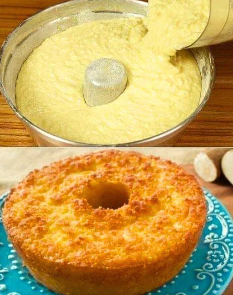 Bolo de Mandioca Cremoso de Liquidificador