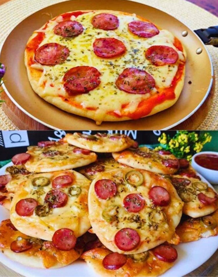 Mini Pizza de Frigideira