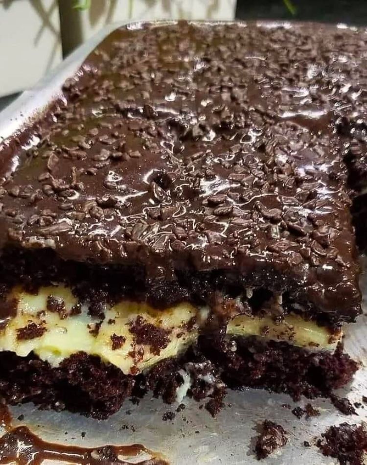 Bolo de Chocolate com Recheio de Leite Ninho Gostoso