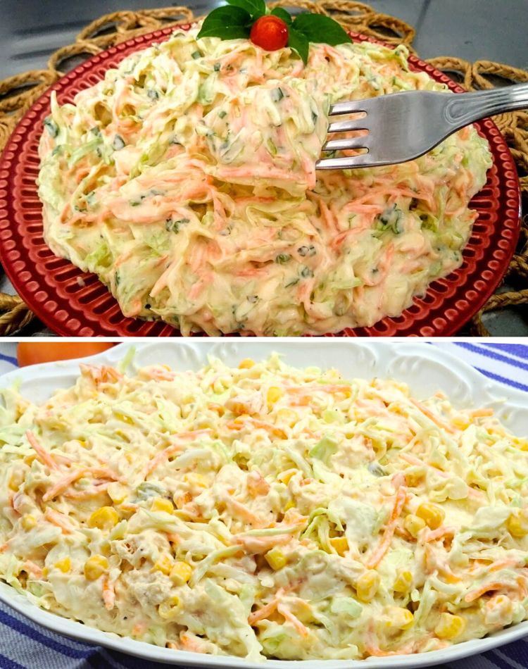 Salada de Repolho Cremosa