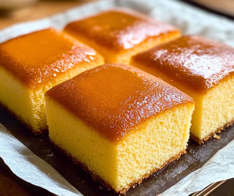 Bolo Japonês Castella (Kasutera)